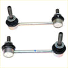 Front stabilizer link for toyota hilux 2004-2015 silver metal sway bar links with black rubber bushings and threaded ends