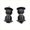 Black rubber bushings with metal plates and threaded rods for front stabilizer link rod set toyota hilux 2nd gen back side
