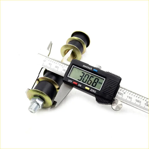Front stabilizer link rods x2 for mazda bt-50 un 2006-2011 black and brass threaded rod measured 30.68 mm with caliper