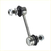 Silver metal front sway bar link rod joint set with black rubber bushings and nuts for toyota hilux 2005-2015