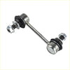Silver metal front sway bar link rod joint set with black rubber bushings and hex nuts for toyota hilux 2005-2015