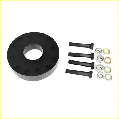 Black rubberized front tail shaft spacer 25mm with four bolts and silver washers fit for Toyota Land Cruiser series