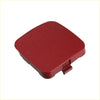 Red square plastic front tow hook cap for toyota rav4 2009-2012 with rounded edges and small latch