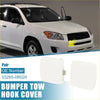 White plastic front tow hook covers for toyota rav4 2009-2012 set of 2 replacements