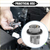 Back side of gray plastic front turn signal lamp socket with black rubber gasket and metal contacts for toyota avalon