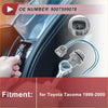 Gray plastic front turn signal light socket with green and blue wires for toyota tacoma 1998-2000 backside view