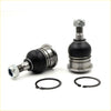 Front upper ball joint for toyota hilux 2004-2016 in silver and black with metallic threaded shafts and hex nuts