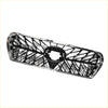 Front upper bonnet bumper grille for toyota land cruiser lc200 with chrome finish and black diamond mesh pattern