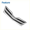Front upper bumper grille for toyota venza 2013-2015 with silver chrome finish and black horizontal slats