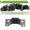 Black rear view front view camera for Toyota Harrier 2020-2023 with wear-resistant ABS plastic housing and clear lens