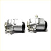 Silver metallic rear drum brake assemblies with black rubber parts and bolts for front wheel brake cylinder rhs toyota hilux