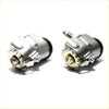 Front wheel brake cylinder rhs for toyota hilux silver metal with black rubber seals and gear component 1978-1983