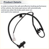 Front wheel brake pad wear sensor for toyota prius 2010-2015 in black with coiled cable and white connector