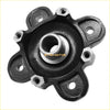 Black cast iron front wheel hub and studs with silver bearing and six bolt holes for ranger 900 1000 diesel 570