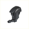 Black plastic front windshield washer nozzle for toyota tacoma 2005-2015 shown from the back side