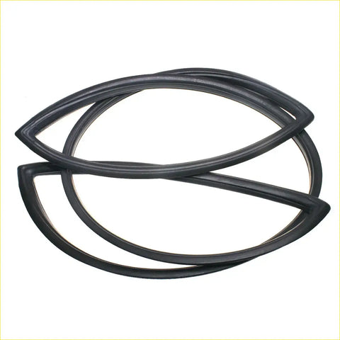 Black rubber front windshield weatherstrip seal for mitsubishi l300 delica 1986-1994 automotive windows
