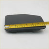 Black plastic fuel door cover for Toyota Hilux RN80 N90 N100 with smooth matte finish and rounded edges