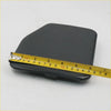 Black rectangular matte fuel door cover for toyota hilux rn80 n90 n100 mighty-x 1988-1997 shown from back side