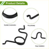 Black metal fuel gas tank door spring clip for toyota tundra with durable curved design for easy installation