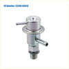 Silver metallic fuel injection pressure regulator with cylindrical body and hexagonal base for toyota 4runner pickup
