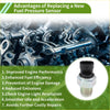 Silver fuel injection pressure sensor with black plastic connector and threaded metal base for toyota avensis ii saloon 2.2