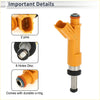 Fuel injector for toyota solara 3.0 2003-2008 with orange plastic body metallic stem and black o-ring