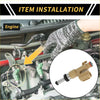 Tan plastic fuel injector with metallic nozzle and black rubber seal for 12 holes toyota tundra 2007-2009