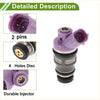 Fuel injector 2.4l for toyota previa dx le 1991-1995 purple plastic and metal injector with black rubber seal