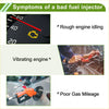 Orange fuel pump nozzle shown with purple fuel injector for 2.4L toyota previa dx le 1991-1995 use