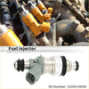 Fuel injector for toyota 4runner 3.4l 1996-1998 in silver gray with black rubber seals and molded plastic housing