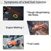 Orange fuel pump nozzle with black handle and metallic tip for fuel injector toyota 4runner 4.0 v6 2010-2019