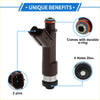 Fuel injector for toyota 4runner 4.7 2004-2009 brown plastic injector with metallic silver base and orange o-ring