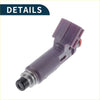 Purple plastic fuel injector with black tip and metallic connector for toyota avensis 1.8 vvt i 2003-2008