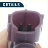 Gray plastic automotive electrical connector with two black pins at back for toyota avensis 1.8 vvti fuel injector