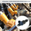 Blue and black fuel injector with metallic threaded end for toyota paseo base 1.5 1996-1998 in navy blue