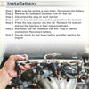Silver metal fuel rail with four black injector nozzles and brass fittings for toyota paseo base 1.5 1996-1998