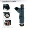 Fuel injector for toyota prius 1.5l 2001-2009 dark teal plastic with metallic silver tip and orange o-ring