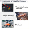 Orange fuel pump nozzle with black handle and metallic tip for pink fuel injector toyota rav4 2000-2005