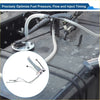 Silver metallic fuel level sending unit with curved metal body and wiring for Toyota T100 1994-1998