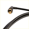 Black coaxial fuel line for dodge ram pick up 1993 to 2004 with gold-plated connector and black plastic housing