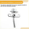 Silver metallic adjustable fuel pressure regulator with cylindrical top and flange mount for toyota 4runner 2003-2009