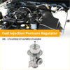 Silver metallic fuel pressure regulator with cylindrical body and mounting bracket for toyota century 1991-1993