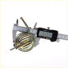 Metallic circular fuel filter with two tubes and central stem for fuel pump assembly 659cc daiatsu mira l500 94-98