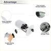White plastic fuel pump assembly with metallic parts and black wiring for toyota sienna v6 33l 2004-2006 back side view