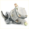 Gray metallic fuel pump with brass fittings and spring-loaded lever for Toyota Hilux RN25 RN20 SR5 1972-1978
