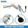Silver metallic fuel pump sender unit for Toyota 4Runner 1989-1992 with black connector and threaded metal fittings