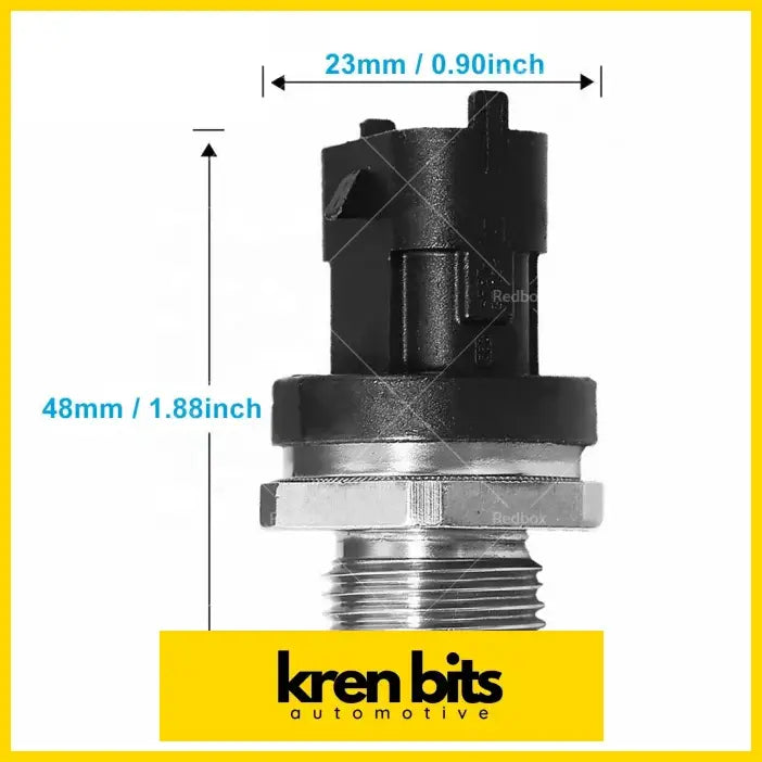 Fuel rail pressure sensor for ford ranger pj pk and mazda bt50 black plastic and metallic with hex flange
