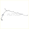 Silver metallic fuel return line with bends and spherical fittings for 12v cummins diesel injection pump