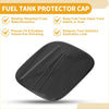 Black plastic fuel tank door cap for toyota highlander 2022-2025 with sleek glossy finish and embossed lines