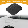 Black glossy fuel tank door cap with three grooves for toyota highlander 2022-2025 gas tank flap